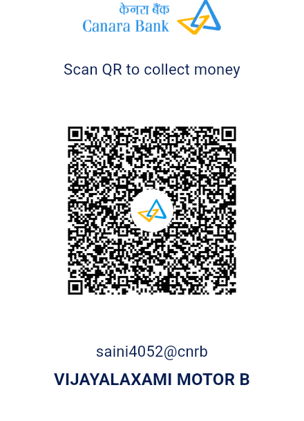 Canara Bank payment QR code